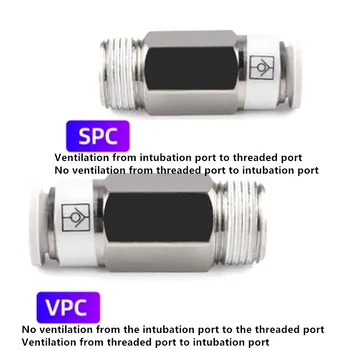 Jednosmerný Ventil so Závitom Rovno Cez SPC VPC 8-02 6-01 Pneumatické Tracheálne Rýchle Plug spätný Ventil Skontrolujte Konektor