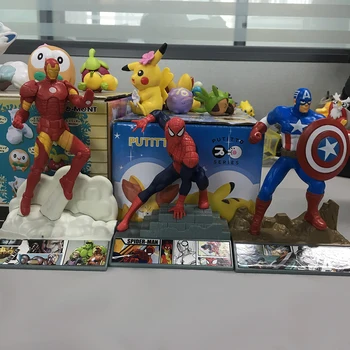 Marvel Zberateľskú Superhrdina Akcie obrázok Hračky Avengers Spiderman Iron Man, Kapitán Amerika Zbierky Deti Darčeky 12 cm