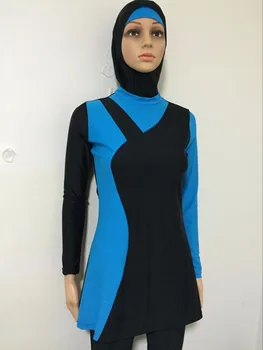 Ženy Plus Veľkosť tlače Moslimských Plavky 2017 Nový Moslimský Plavky Islamskej Plavky
