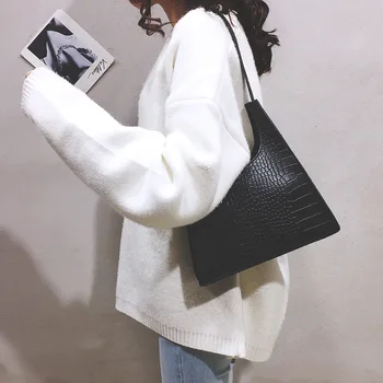 ženy taška PU Vedro Alligator Módne Tašky cez Rameno, pevná kabelke peňaženku, telefón taška luxusné kabelky ženy tašky dizajnér
