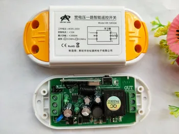 AC 110V 220V 1CH Bezdrôtové Diaľkové Ovládanie Prepnúť Systém, Prijímač + Stene Panel Diaľkového Vysielača Sticky Diaľkové Smart Home Prepínač
