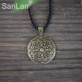 SanLan Značky 12pcs keltské mandala náhrdelník muži/ženy minimalistický štýl viking inšpiráciu priateľstvo náhrdelníky