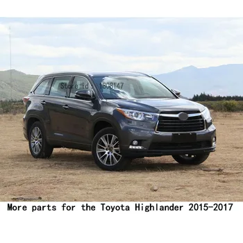 Auto nálepky styling detektor kryt výbava späť chvost zadné hmlové svetlo na čítanie rám časti 2 ks pre Toyota Highlander 2016 2017