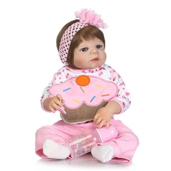 2017 nové doprava zadarmo hotsellnew dizajnoch znovuzrodené dieťa reborn bábiky baby doll plný vinylové telo bábiky