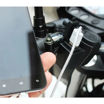 Nový Motocykel Motocykel telefón nabíjačka USB 5V 12V Zapaľovač Cigariet USB, Napájací Port a Adaptér Zásuvky Zásuvka Nabíjačky Napájacie