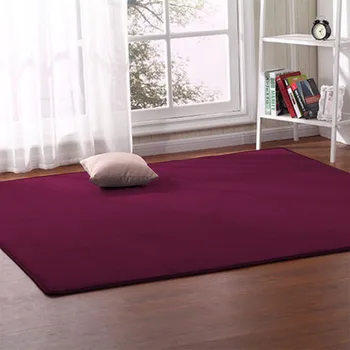 Obdĺžnikový koberec non-slip vankúš Coral velvet hustý koberec, Spálne, obývacia izba deka konferenčný stolík gauč mat posteli bay okno