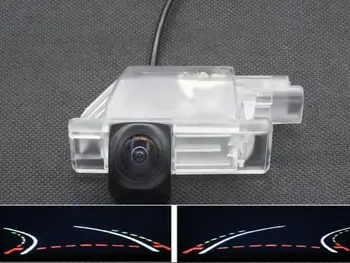 1080P Fisheye Objektív Auto parkovacia Kamera Dráhe Stopy Zadnej Kamery pre Nočné Videnie Pre Peugeot 2008