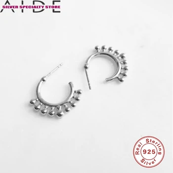AIDE Jednoduchosť Náušnice Pre Ženy 925 Sterling Silver Stud Náušnice 2020 Trend Dievča Náušnice Šperky Pendientes Bijoux Aretes