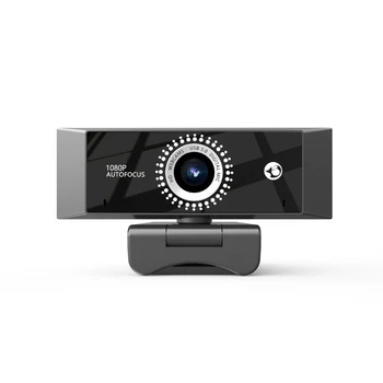 1080P Webová Kamera 360 Rotujúce USB 2.0 Automatické Zaostrovanie, Webkamera s Mikrofónom pre Počítač PC, Notebook Desktop Video