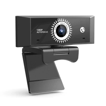 1080P Webová Kamera 360 Rotujúce USB 2.0 Automatické Zaostrovanie, Webkamera s Mikrofónom pre Počítač PC, Notebook Desktop Video