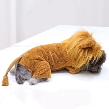 Pet Psov Halloween Oblečenie Kostým Psa Zábavné Cosplay Kostým Zábavné Lion Oblečenie, Klobúk Nastaviť Malé Psie Oblečenie Kabát