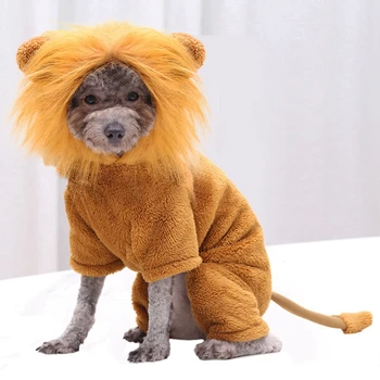 Pet Psov Halloween Oblečenie Kostým Psa Zábavné Cosplay Kostým Zábavné Lion Oblečenie, Klobúk Nastaviť Malé Psie Oblečenie Kabát