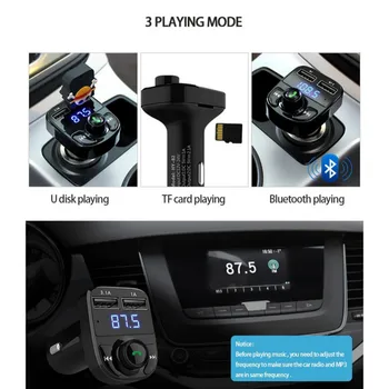 Profesionálne Auto MP3 Prehrávač, Bluetooth, FM Hands-free sada Car Audio MP3 Modulátor Nabíjačku USB Prehrávač