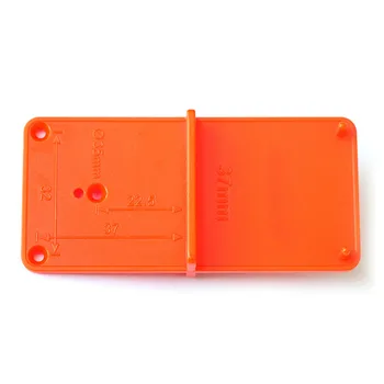 35 mm 40 mm Dvere Presné Praktické Skrine Záves Vŕtanie Sprievodca Otvárač Otvor Locator DIY Nástroj Orange Šablóny Tesárstvo