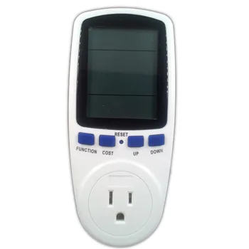 NÁS Pripojte Digitálny Napätie Napájania Analyzer Monitor Tester Watt merač energie Energie Meter Automatické Kwh vypínač 0-9999cost