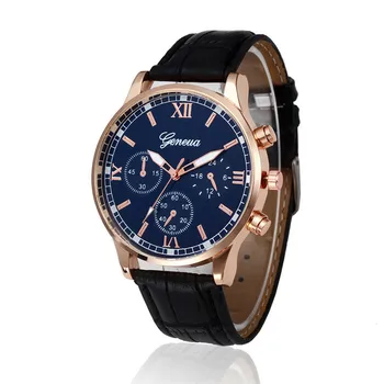 2018 NEW Horúce Módne náramkové hodinky Quartz Retro Klasickej Slávnostné Dizajn Kožený pásik, Analógový Zliatiny Quartz Business Náramkové Hodinky &Ff