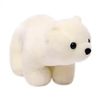 23/33/45 cm Super Krásne Polar Bear Family Plnené Plyšové Placating Hračka Darček pre Deti Biele Plyšové Hračky