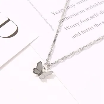 Najpredávanejšie malé čerstvé motýľ temperament clavicle reťazca ženské osobnosti wild náhrdelníky kórejský náhrdelník módne šperky