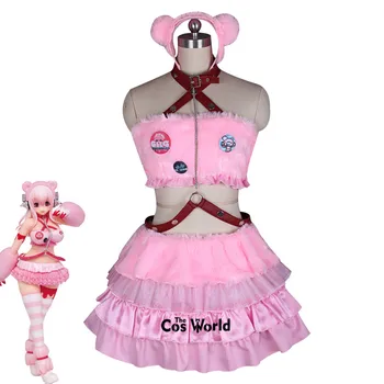 SUPERSONICO Ružové Medveď Mačka Zvierat Trubice, Topy, Šaty Jednotné Oblečenie Anime Cosplay Kostýmy