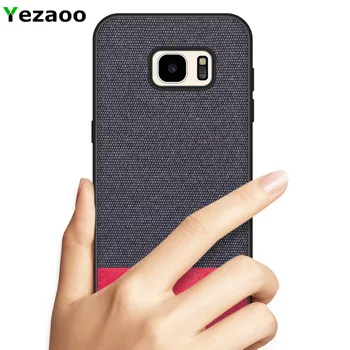 Pre Samsung Galaxy S7 okraji prípade yezaoo luxusné látkové taška silikónové mäkké telefón zadný kryt Pre Samsung S7 prípade coque S7edge S 7