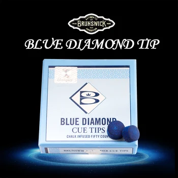 Originálne Modrý Diamant BRUNSWICK KOŽENÉ PRETOČTE TIPY Snookerový Pretočte Tip 10 mm 11 mm Biliardové Príslušenstvo pre Profesionálnych Športovcov