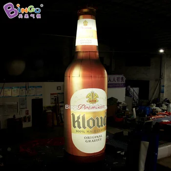 Osobné 7m výška nafukovacie osvetlenie fľaša / veľké nafukovacie pivo fľaša na reklamné dekorácie, hračky
