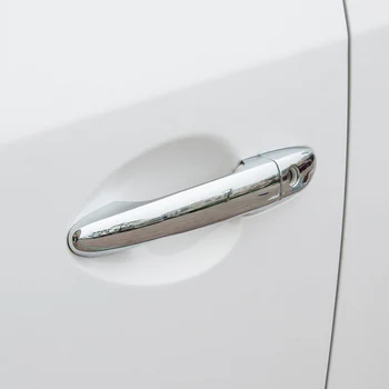 ABS Chrome dvere Auta chránič Rukoväť Dekorácie Kryt Výbava 8pcs Pre Mazda 2 Demio DL Sedan DJ Hatchback 2016 2017