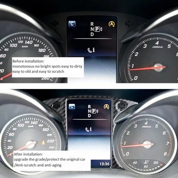 Auto Tabuli Sn ochranný Kryt Jazdy Počítač Panel Výbava pre Mercedes Benz C, Cl W205 GLC X253-2018