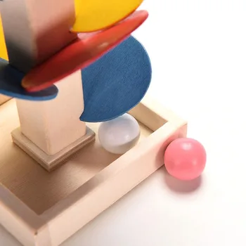Drevené Montessori Hračky Drevené Strom Mramor Ball Spustiť Sledovanie Hry, Drevené Hračky pre Deti Inteligencie Skoro Vzdelávacích