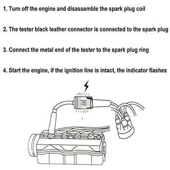 Automobilový Spark Plug Test Pero zapaľovací Systém Diagnostický Nástroj Testu TD326