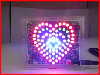 Elektronické DIY tvare Srdca led svetlá láska diy kit