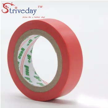 10pcs/veľa Červenej 16 mm * 9.2 metrov Elektrické Pásky Vysoká Teplota, Izolačné pásky Nepremokavé PVC Pásky urob si sám
