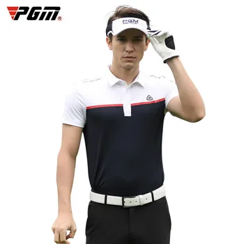 PGM Golf Ultra-Stretch-Krátke Rukávy T-shirt Lete Rýchle Sušenie Textílie pánske Športové Oblečenie YF242