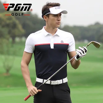 PGM Golf Ultra-Stretch-Krátke Rukávy T-shirt Lete Rýchle Sušenie Textílie pánske Športové Oblečenie YF242