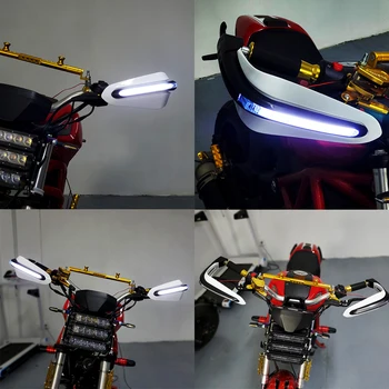 Motocykel handguard strane stráže riadidlá ochranu svetlo Na Honda crf450r Yamaha r6 fz8 ttr 250 tdm 900 sr 250 nmax 125