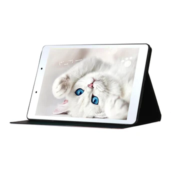 Ultra-tenké Kožené Kryt Pre Samsung Galaxy Tab 8.0 2019 Kreslený obal Pre Samsung Tab 8.0