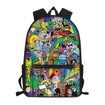 2020 módne vlastnú osobnosť cartoon graffiti tlač mladých veľká škola taška na notebook batoh cestovný batoh