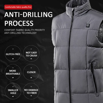 2020 Nové Kvalitné Elektrické kúrenie bunda outdoorové športy kabát zimný kabát s spp a USB, Smart elektrické kúrenie