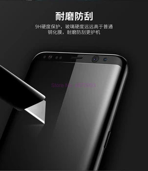 500pcs Tvrdeného Skla Pre Samsung Galaxy S6 S7 S8 S9 Okraji Plus 3D Plné Pokrytie Screen Protector Flim Pokrytie Poznámka 8