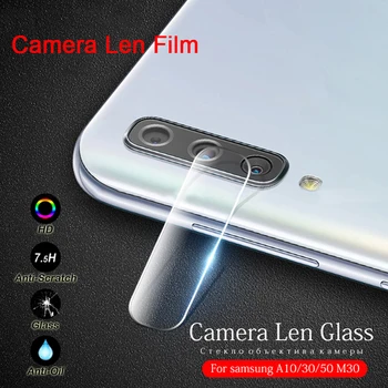3ks 9H kryt Kamery protector Samsung Galaxy M10 M20 M30 Fotoaparát Tvrdené Sklo Objektívu telefón screen protector ochranná Fólia