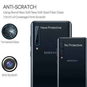3ks 9H kryt Kamery protector Samsung Galaxy M10 M20 M30 Fotoaparát Tvrdené Sklo Objektívu telefón screen protector ochranná Fólia