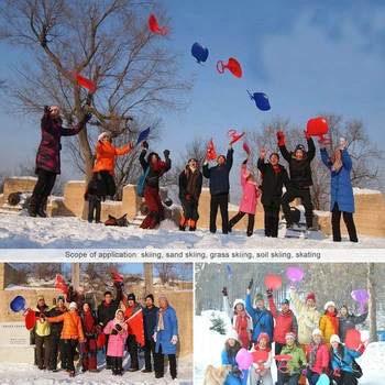 Zimné Outdoorové Zahustiť Deti, Dospelých Sneh Sánky Sledge Lyžiarske Rada Trávy, Plastové Piesku Jazdca Snehu Športové Vybavenie