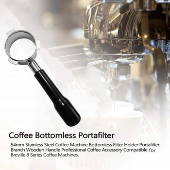 54 mm Kávy Bezodnej Portafilter pre Breville 8 Series Filter Kôš z Nehrdzavejúcej Ocele Náhradný kávovar