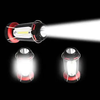 COB LED Multifunkčná Skladacia Kempingové Svietidlo Vonkajšie Nástroj Rybárske Prenosný Telefón Nabíjanie LED Worklight Nočné Svetlo