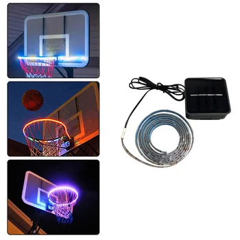 Rozsvieti sa LED Basketbalová Obruč Svetla Slnečnej Energie Farby Indukčné Lampy SAL99