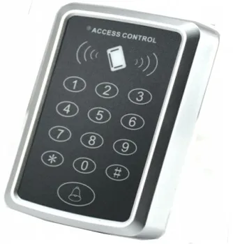 RFID Prístupový Systém Kit Rám Skla Dverí Set+Eletric Magnetický Zámok+ID Karty Kľúčov+Dodávateľa elektrickej Energie+Exit Tlačidlo+Zvonček