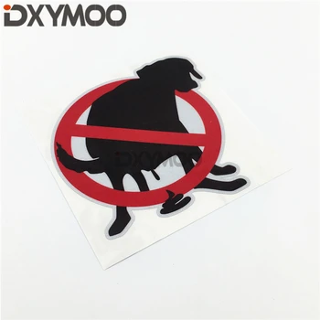 Auto Styling Vinyl Nárazníka Zdobia Vtipné Upozornenie Č Psa je Zakázaný Bez Hovienka Prostredie Chrániť Nálepku 12 cm