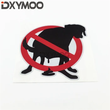 Auto Styling Vinyl Nárazníka Zdobia Vtipné Upozornenie Č Psa je Zakázaný Bez Hovienka Prostredie Chrániť Nálepku 12 cm