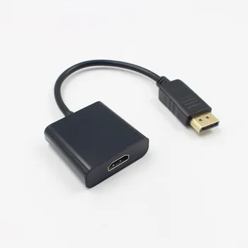 Displayport DP-HDMI Čierny Adaptér Kábel DP Displayport Samec Na HDMI Žena Converter Adaptér Kábel Pre PC, Notebook 205mm GT