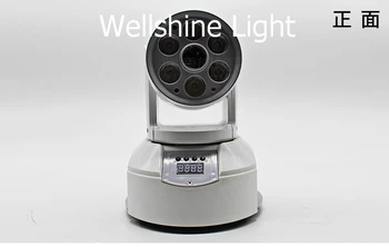 Doprava zadarmo 7 ks laserové led wash pohyblivé hlavy 7pcs *10W mini LED umývanie osvetlenie